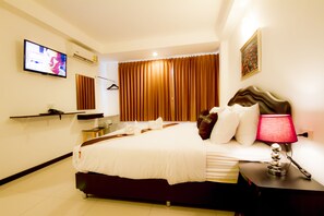 Superior Double | ผ้าม่านกันแสง, เตียงเสริม/เปล, Wi-Fi ฟรี