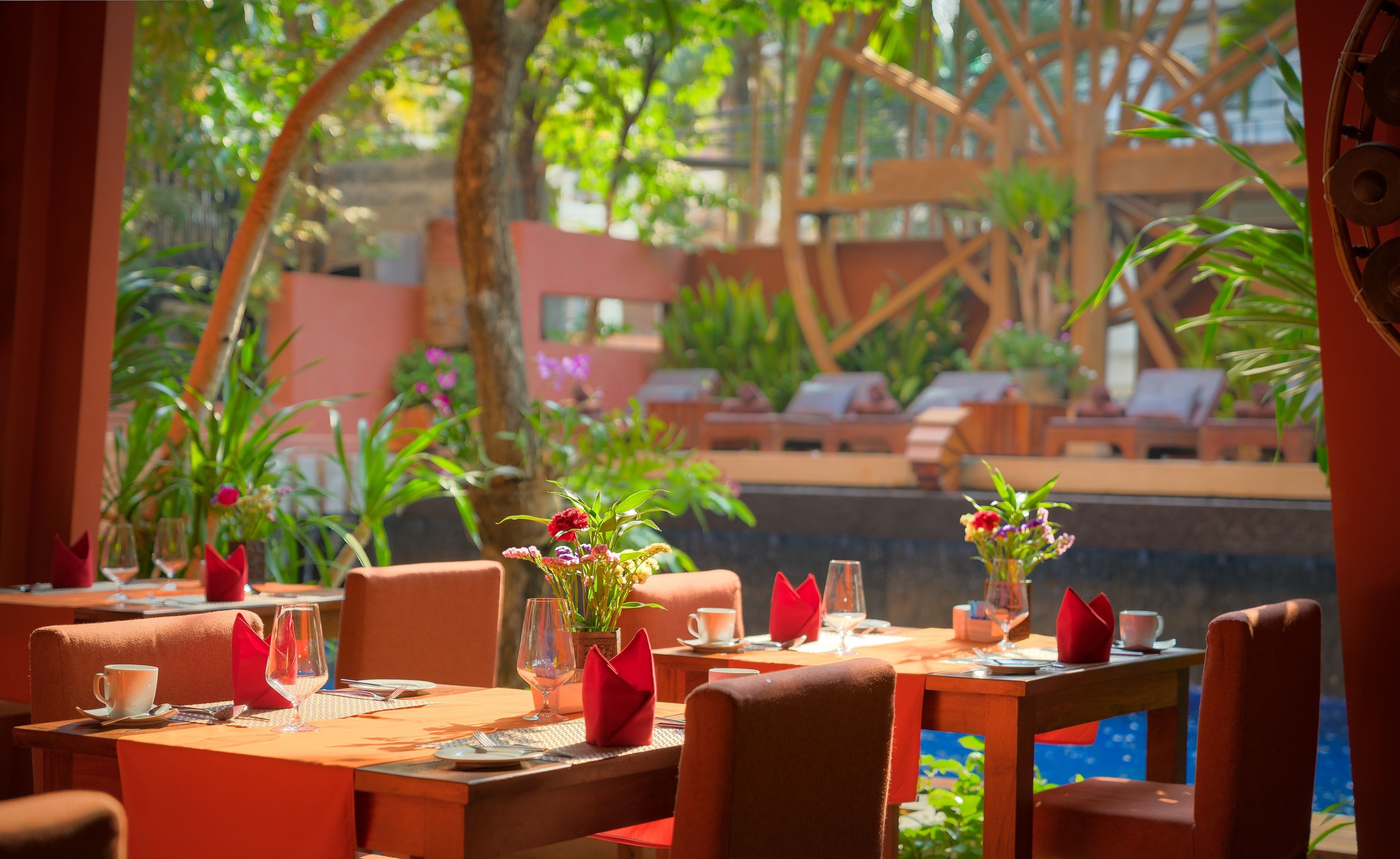 breakfast, lunch, dinner served; regional cuisine, pool views