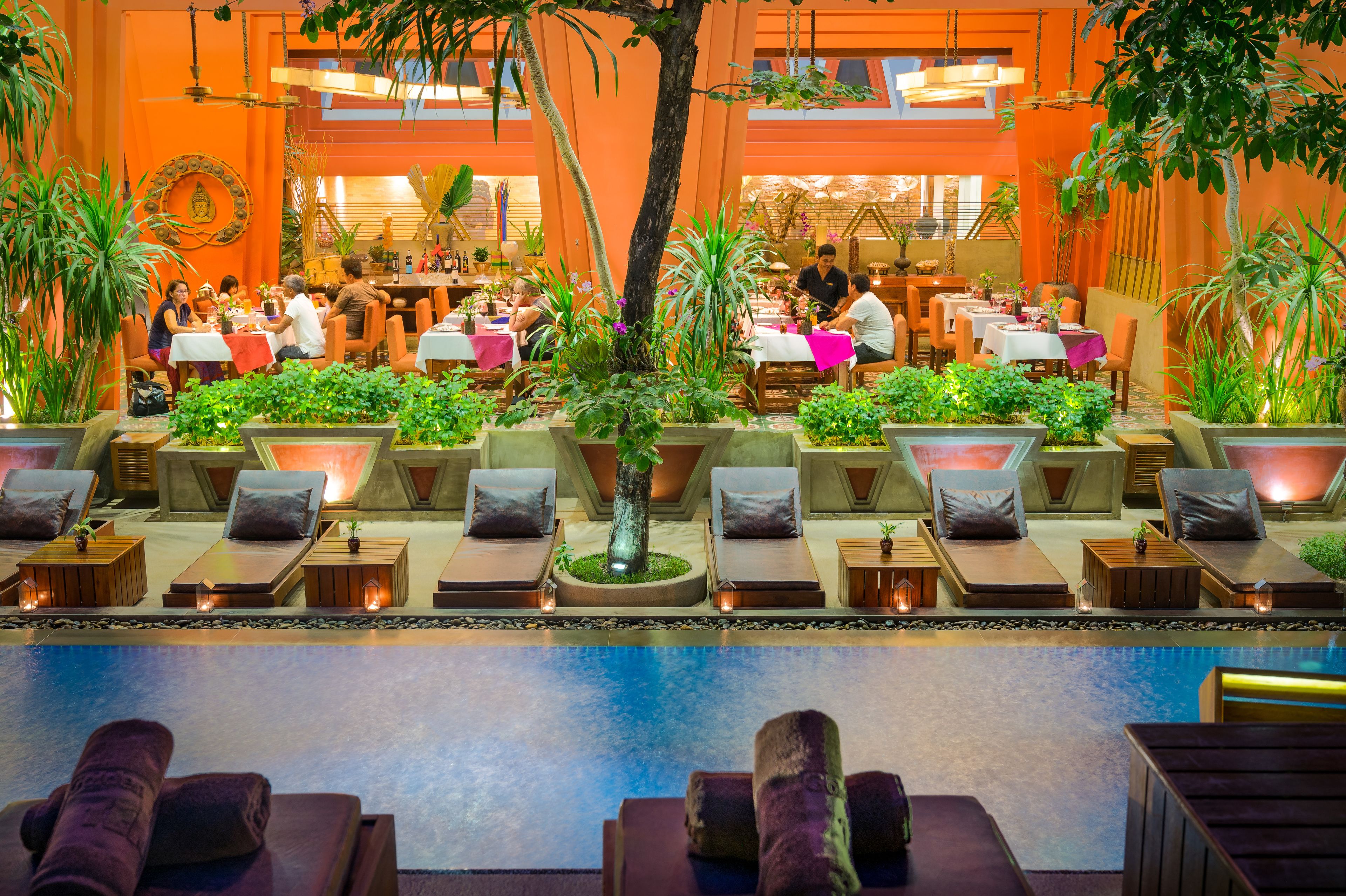 breakfast, lunch, dinner served; regional cuisine, pool views