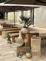 Outdoor wedding area