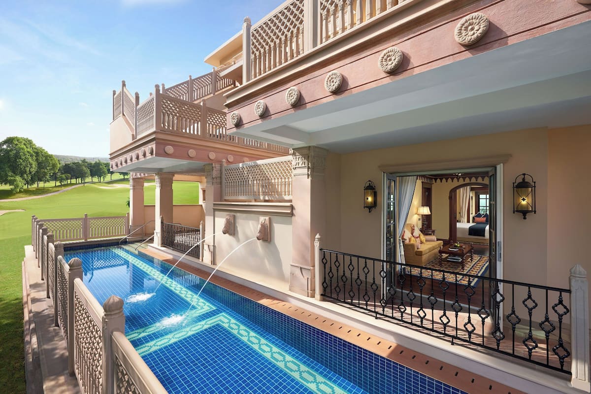 Luxury-Suite, 1 Schlafzimmer, Nichtraucher, Erdgeschoss | Pool