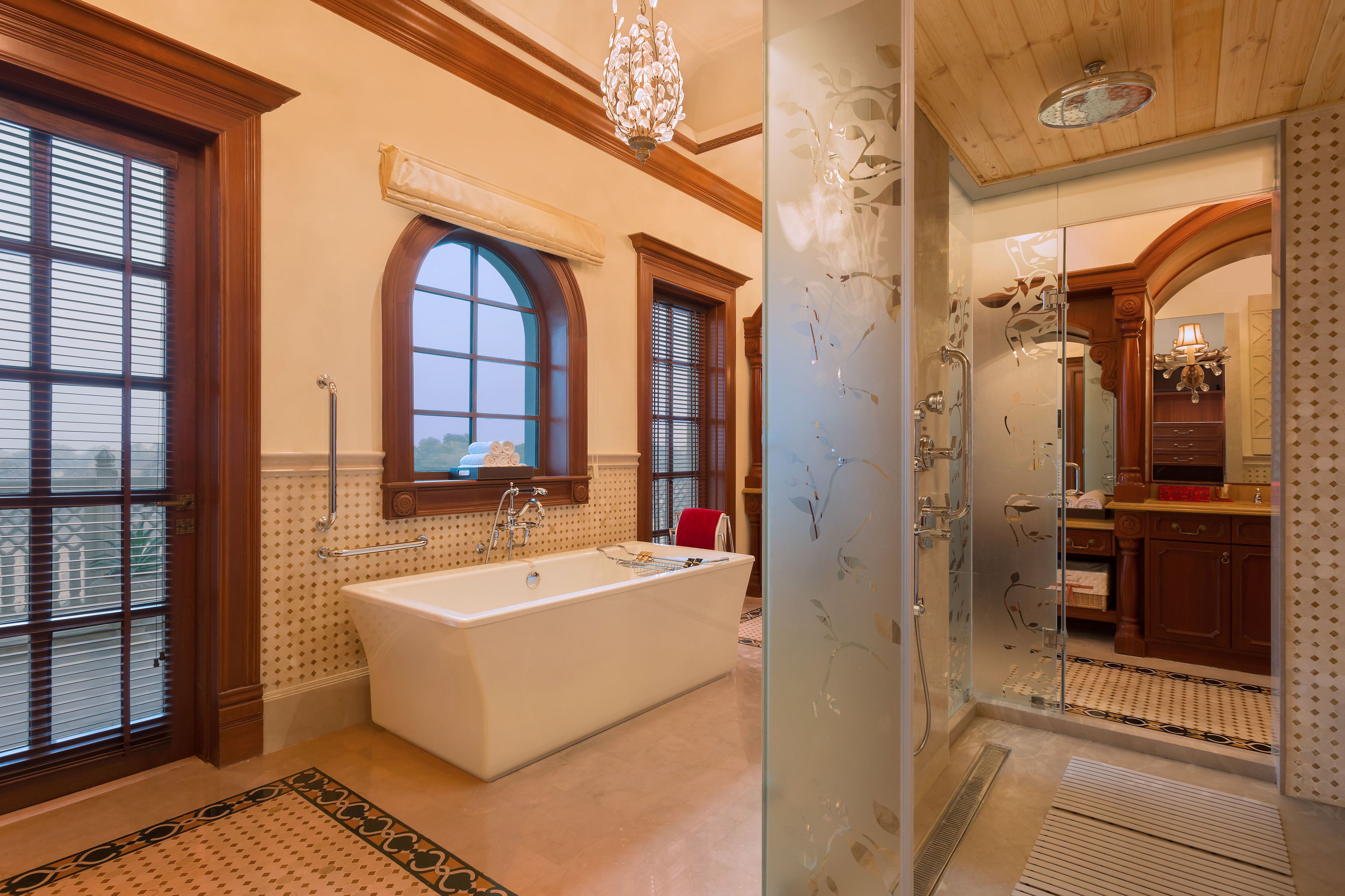 presidential penthouse, 2 bedrooms, resort view | bathroom | separate bathtub and shower, deep-soaking bathtub
