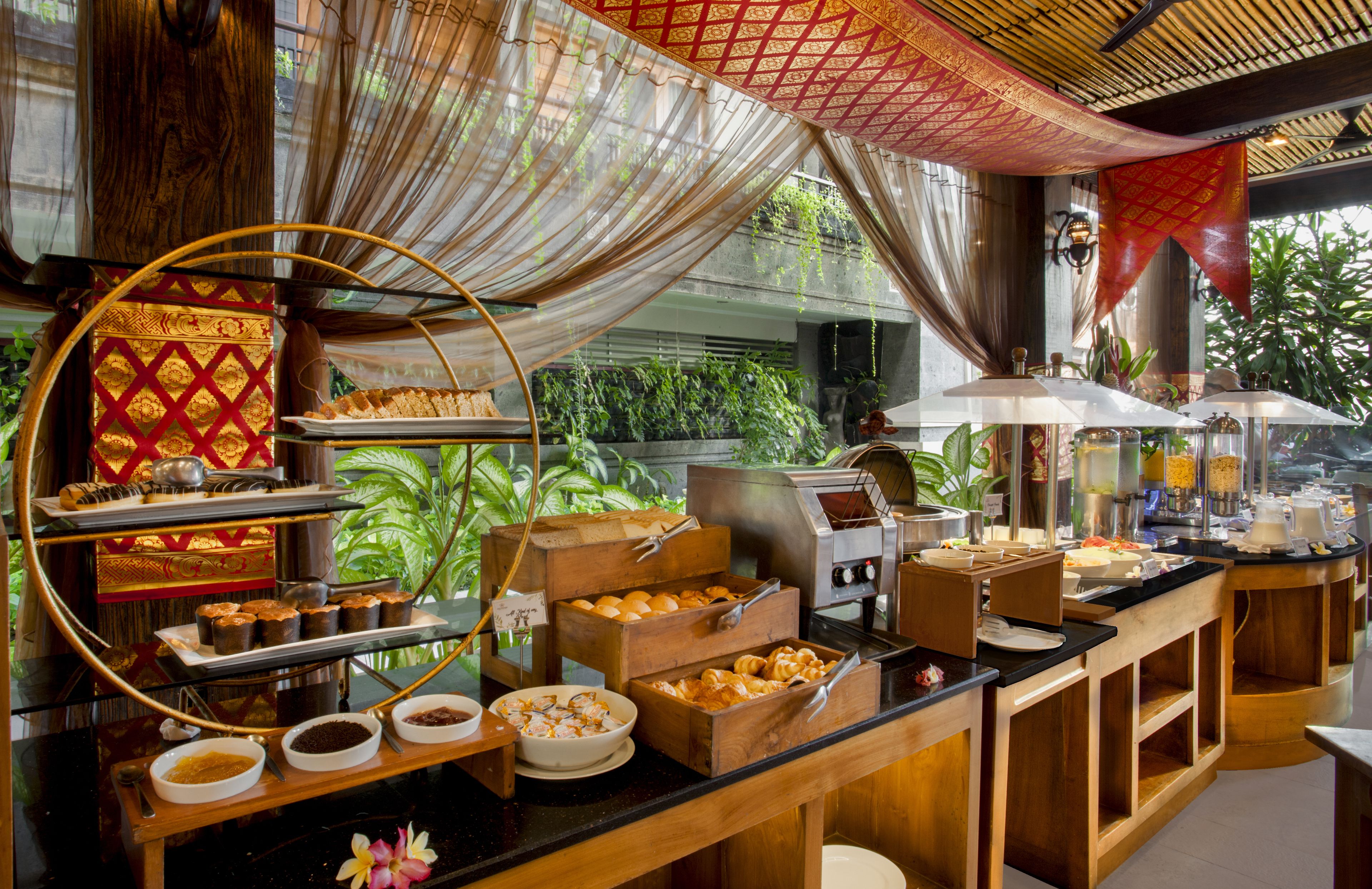 daily buffet breakfast (idr 128260 per person)