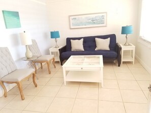 Suite, 1 King Bed, Kitchenette | Living area | Flat-screen TV - Blind Pass Resort Motel (St. Pete Beach)