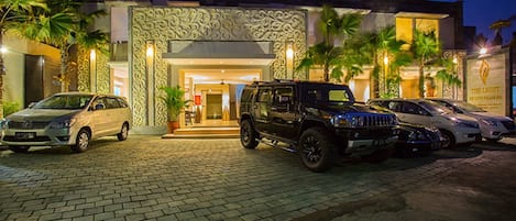 Free self parking, free valet parking