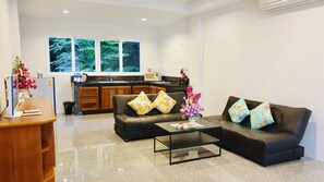 Suite, 1 Bedroom | Living area | 29-inch flat-screen TV with cable channels, TV - Siray House (Ratsada)