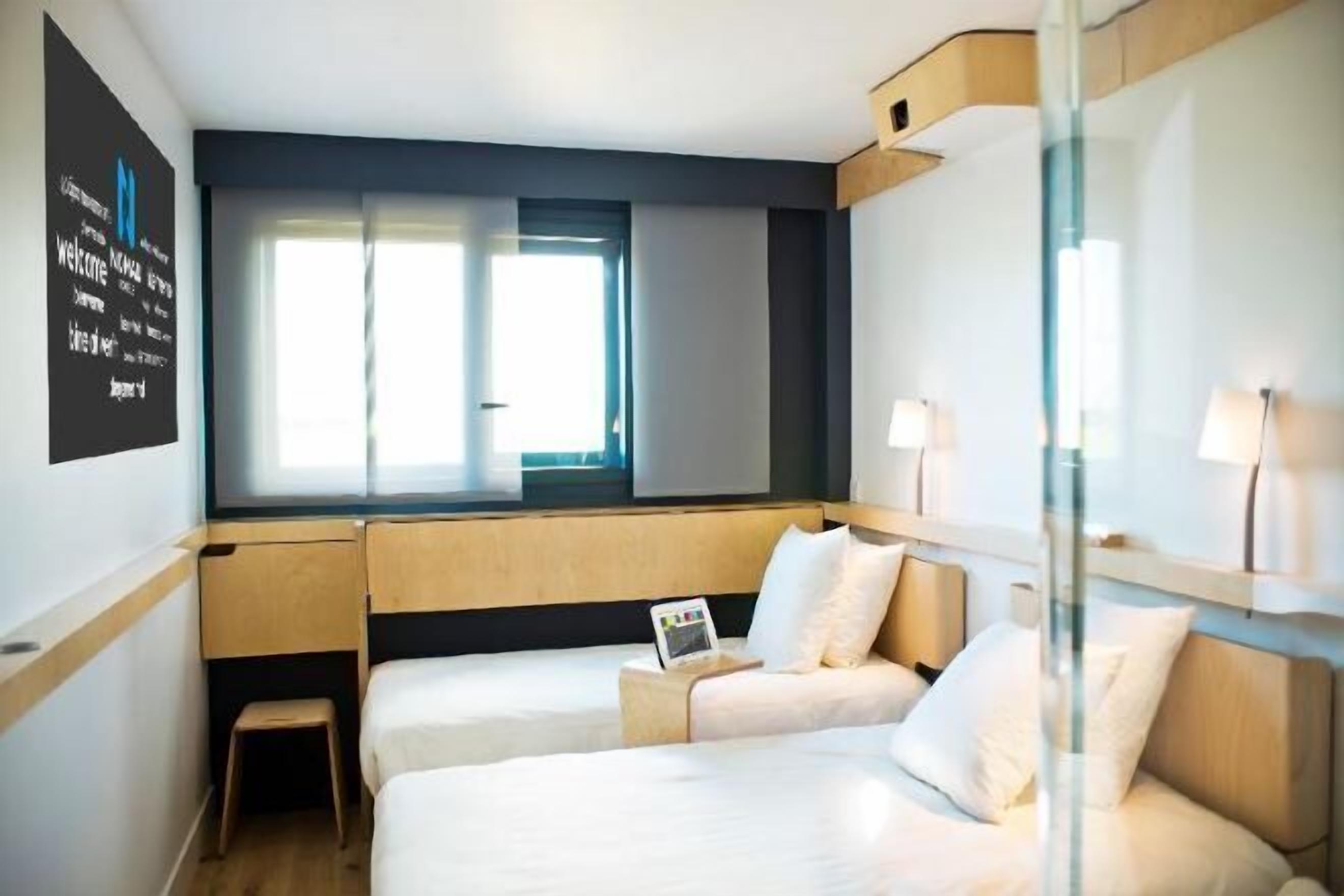 Blackout drapes, soundproofing, free cribs/infant beds, free WiFi