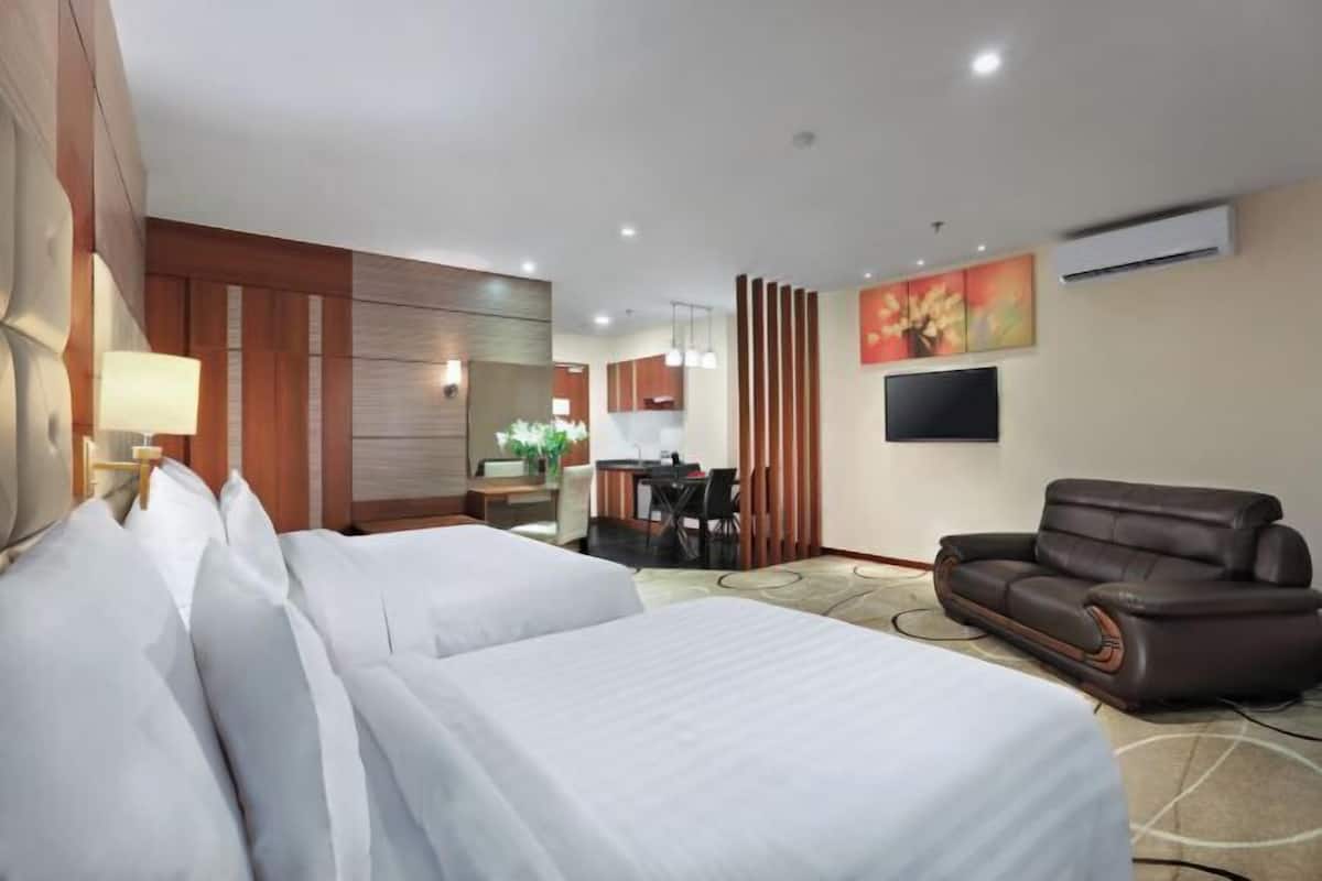 In-room safe, desk, blackout curtains, soundproofing