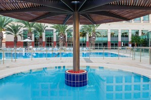 Seasonal outdoor pool, pool umbrellas, pool loungers - Leonardo Plaza Ashdod (Ashdod)