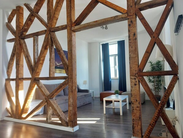 Superior Apartment, 3 Bedrooms (3 Twin Rooms, 1 Sofa Bed) | Living area