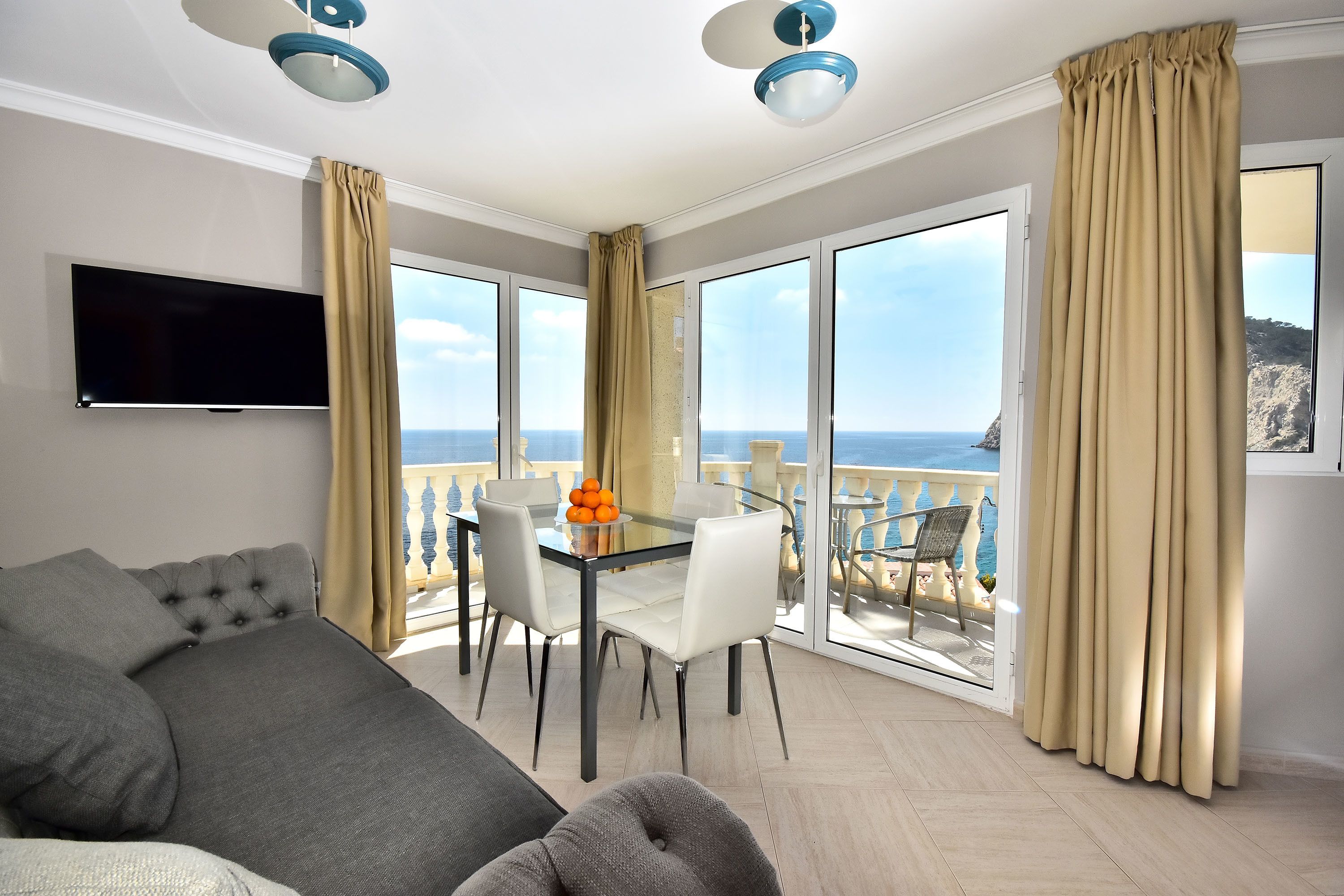 Superior Apartment, 3 Bedrooms | Living room | 40-inch LED TV with satellite channels, TV