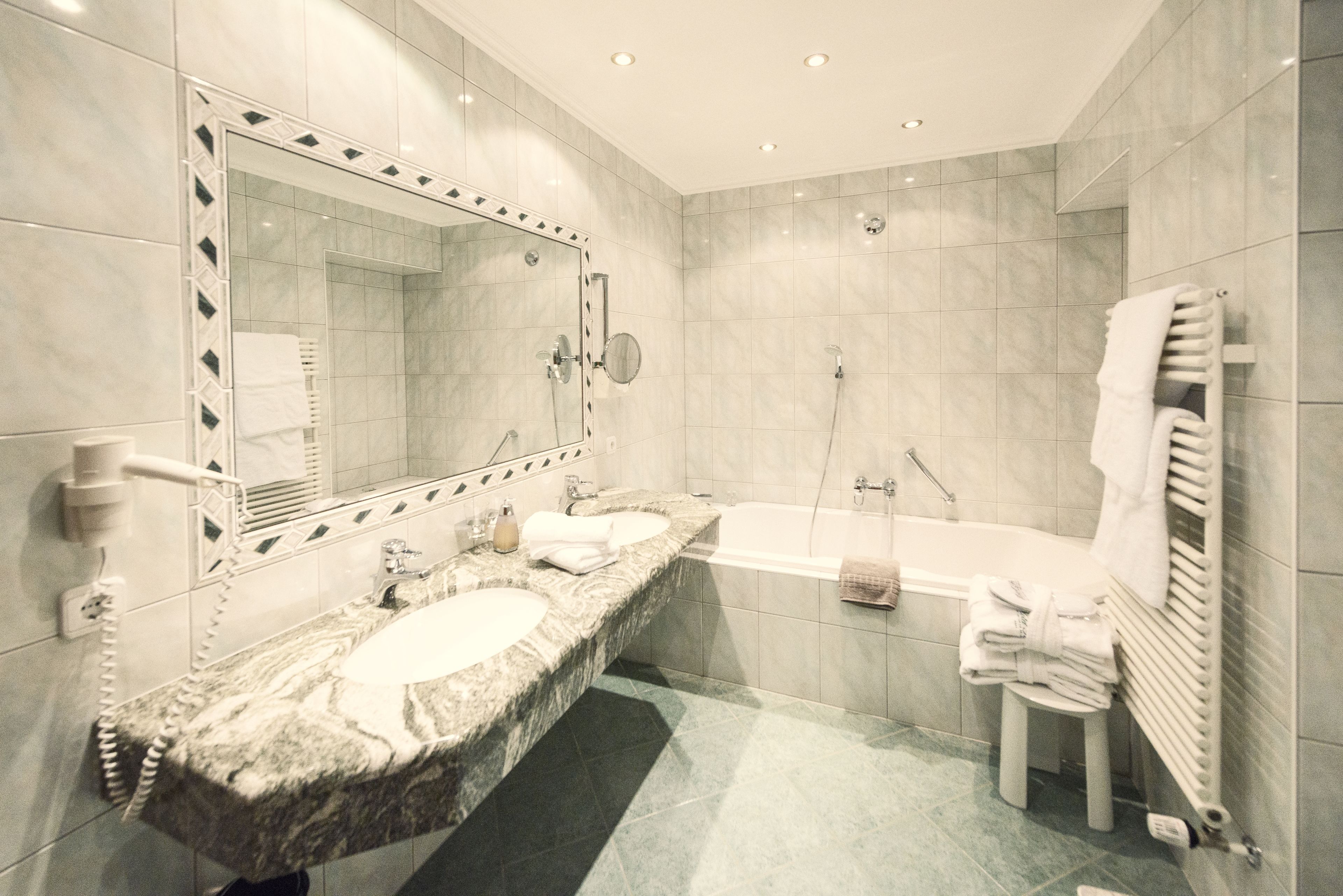 suite | bathroom | free toiletries, hair dryer, bathrobes, slippers