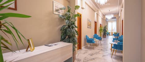 Sitteområde i lobbyen