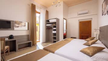 Camas com colchões pillow-top, frigobar, cofres nos quartos