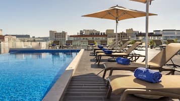 Indoor pool, 2 outdoor pools, pool umbrellas, pool loungers