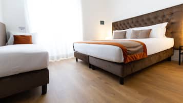 Ropa de cama de alta calidad, edredón y minibar