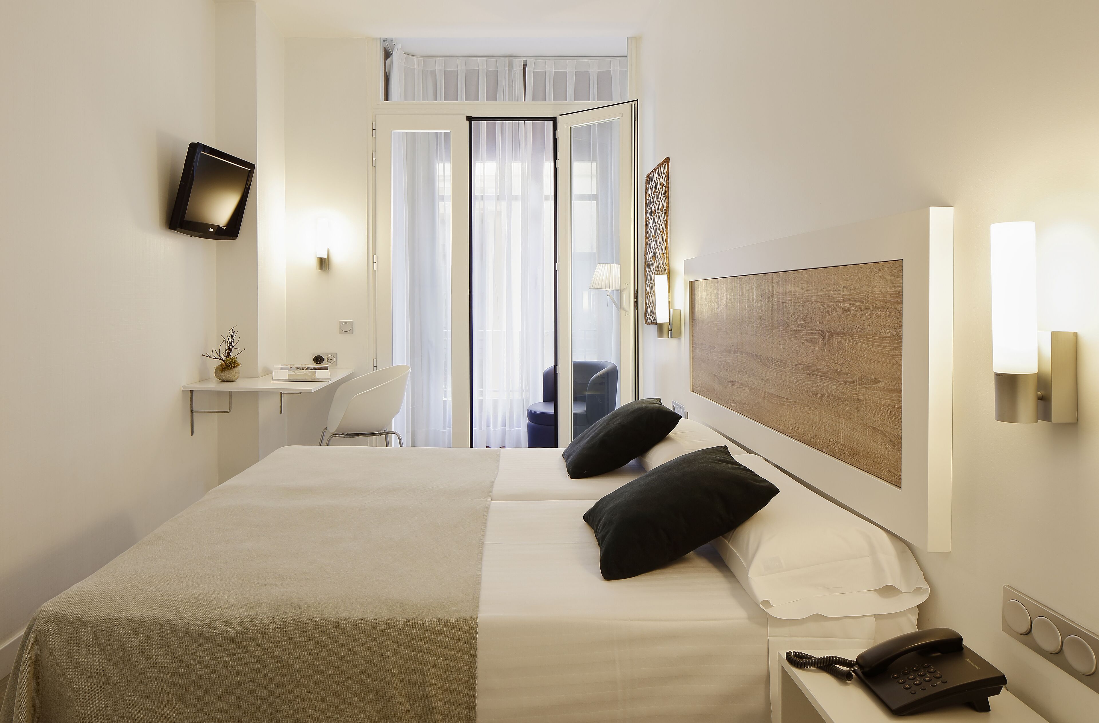 double room | in-room safe, desk, blackout curtains, soundproofing