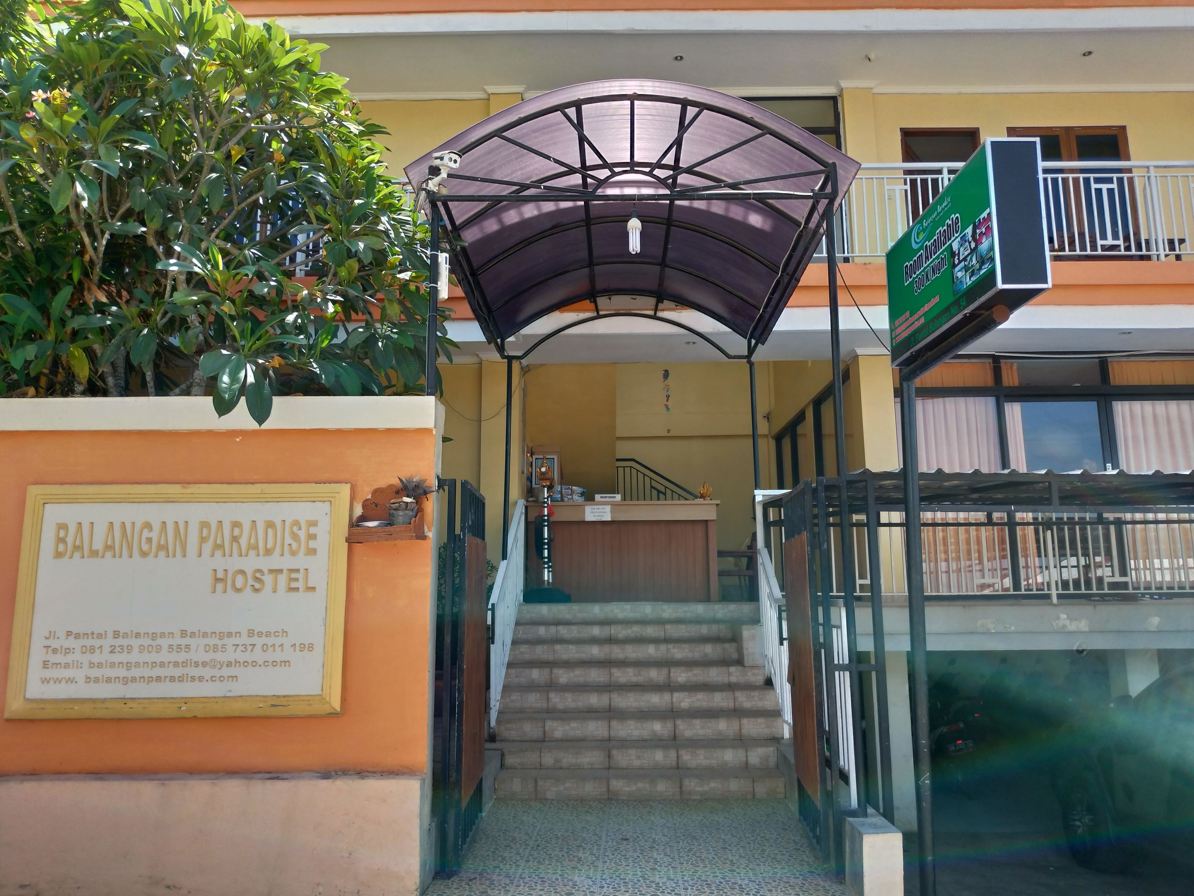 Entrée de l’hébergement 