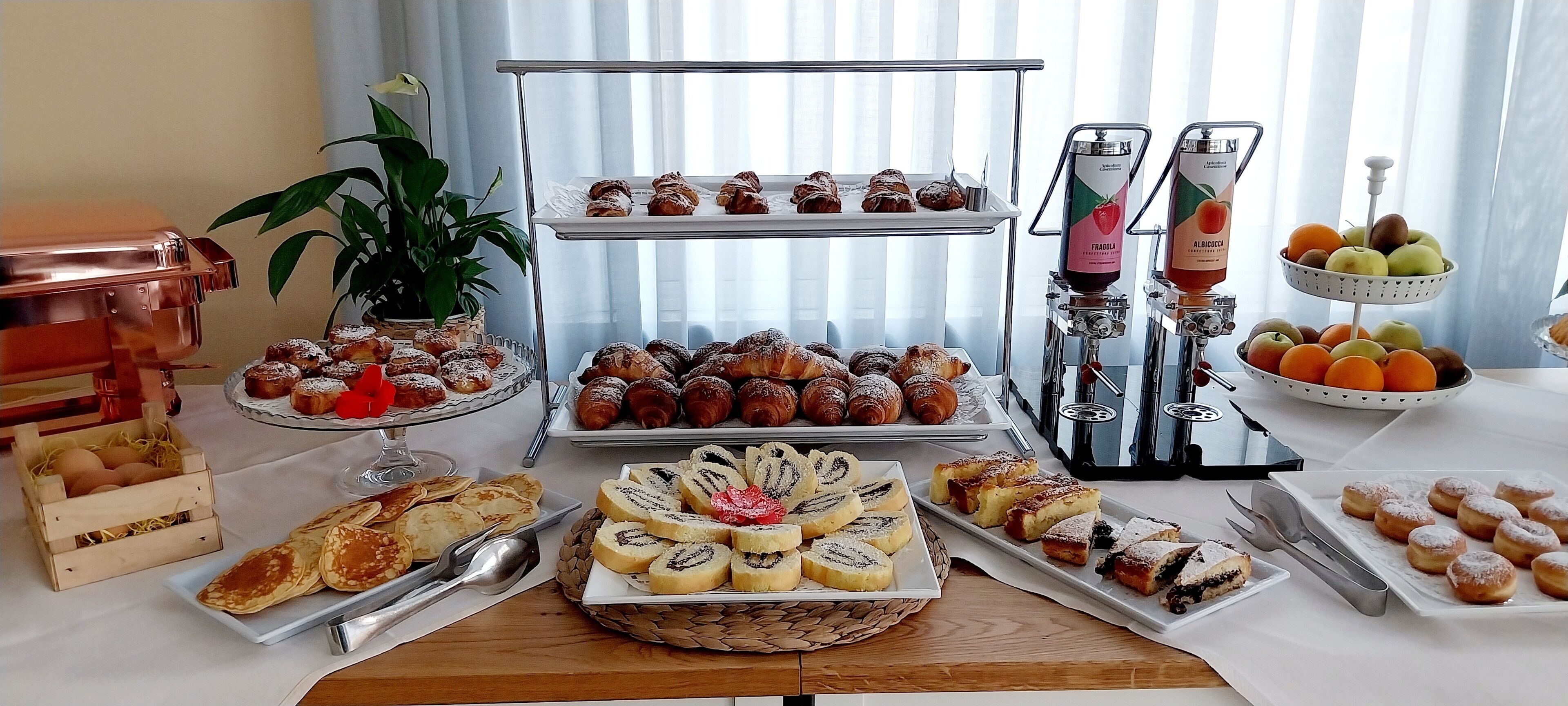 daily buffet breakfast (eur 7.50 per person)