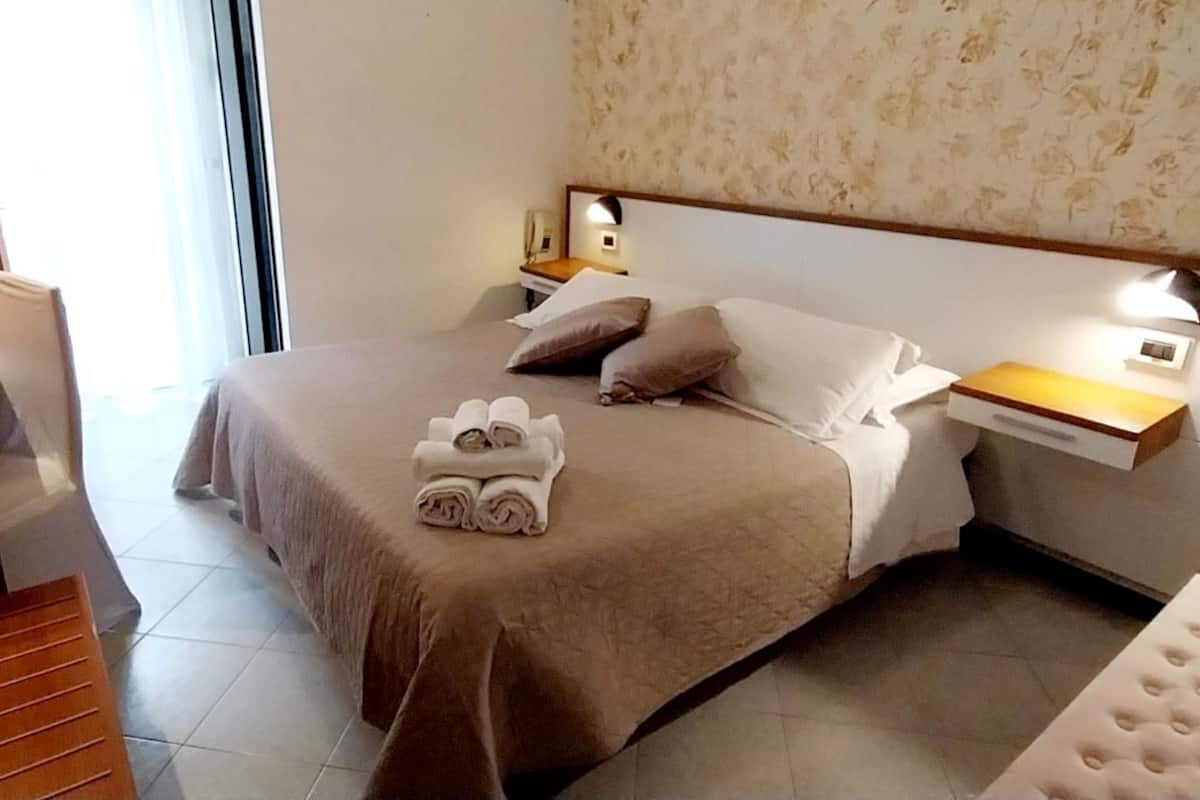 Hypo-allergenic bedding, down comforters, in-room safe, desk