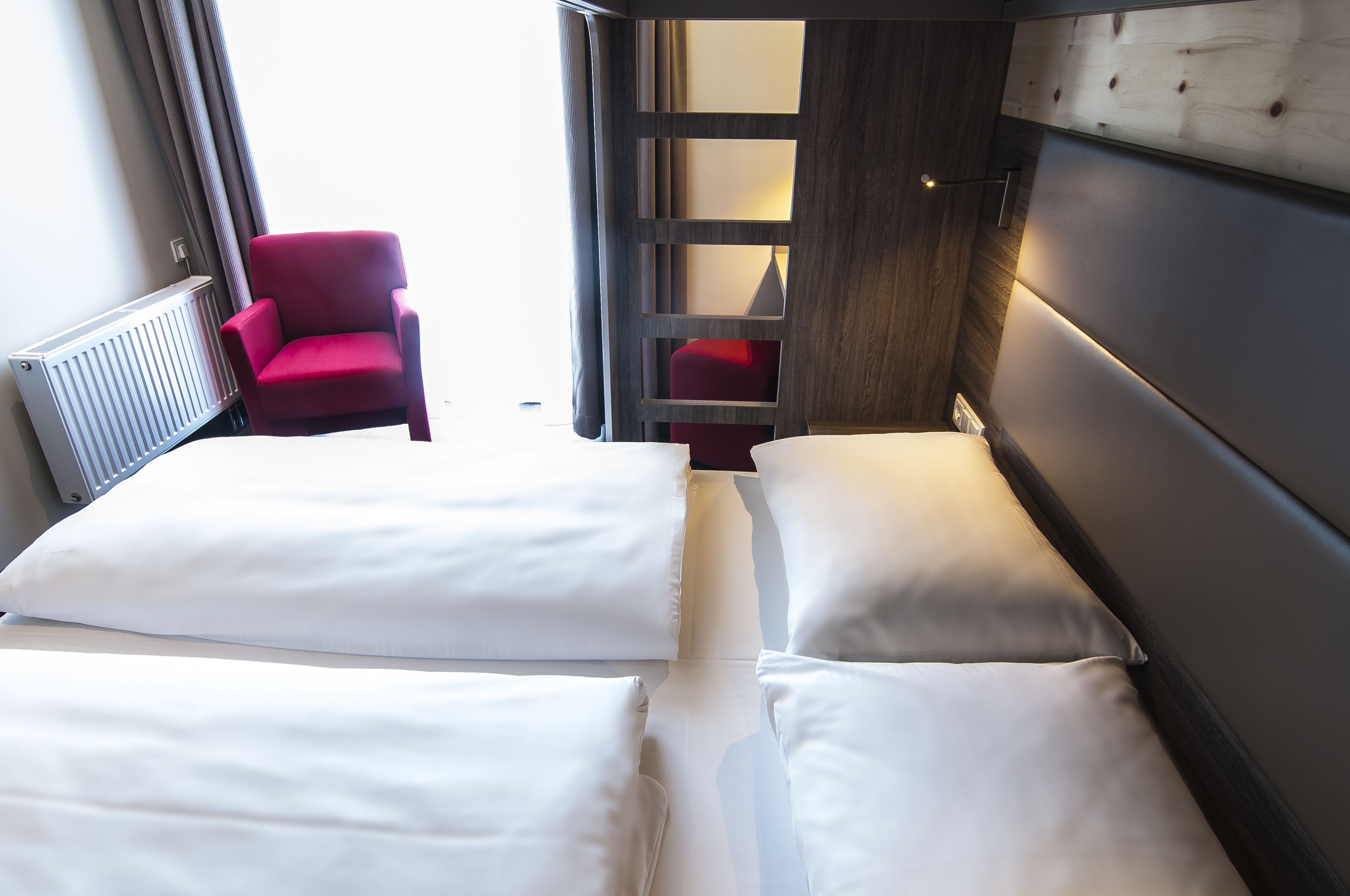 premium bedding, desk, soundproofing, free wifi