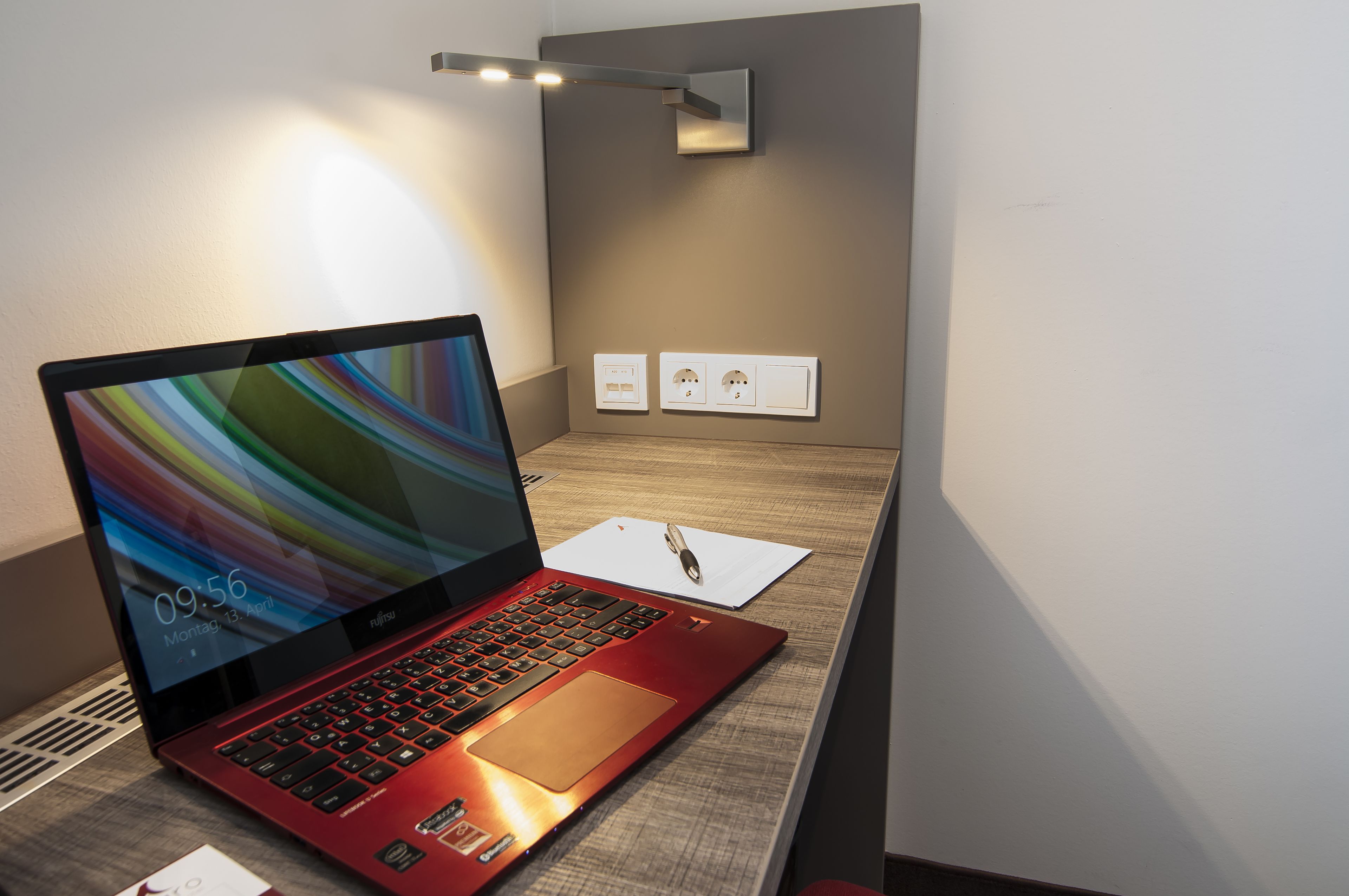 premium bedding, desk, soundproofing, free wifi