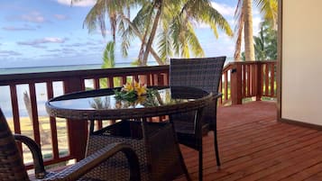 Deluxe Bungalow, Beachfront | Terrace/patio