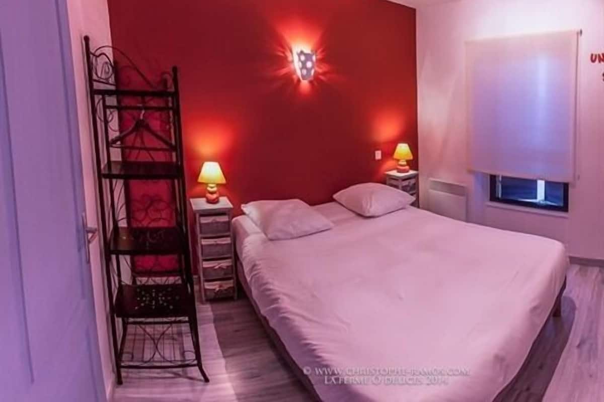 Standaard tweepersoonskamer, privébadkamer, uitzicht op meer (La chambre Marocaine) | Wifi
