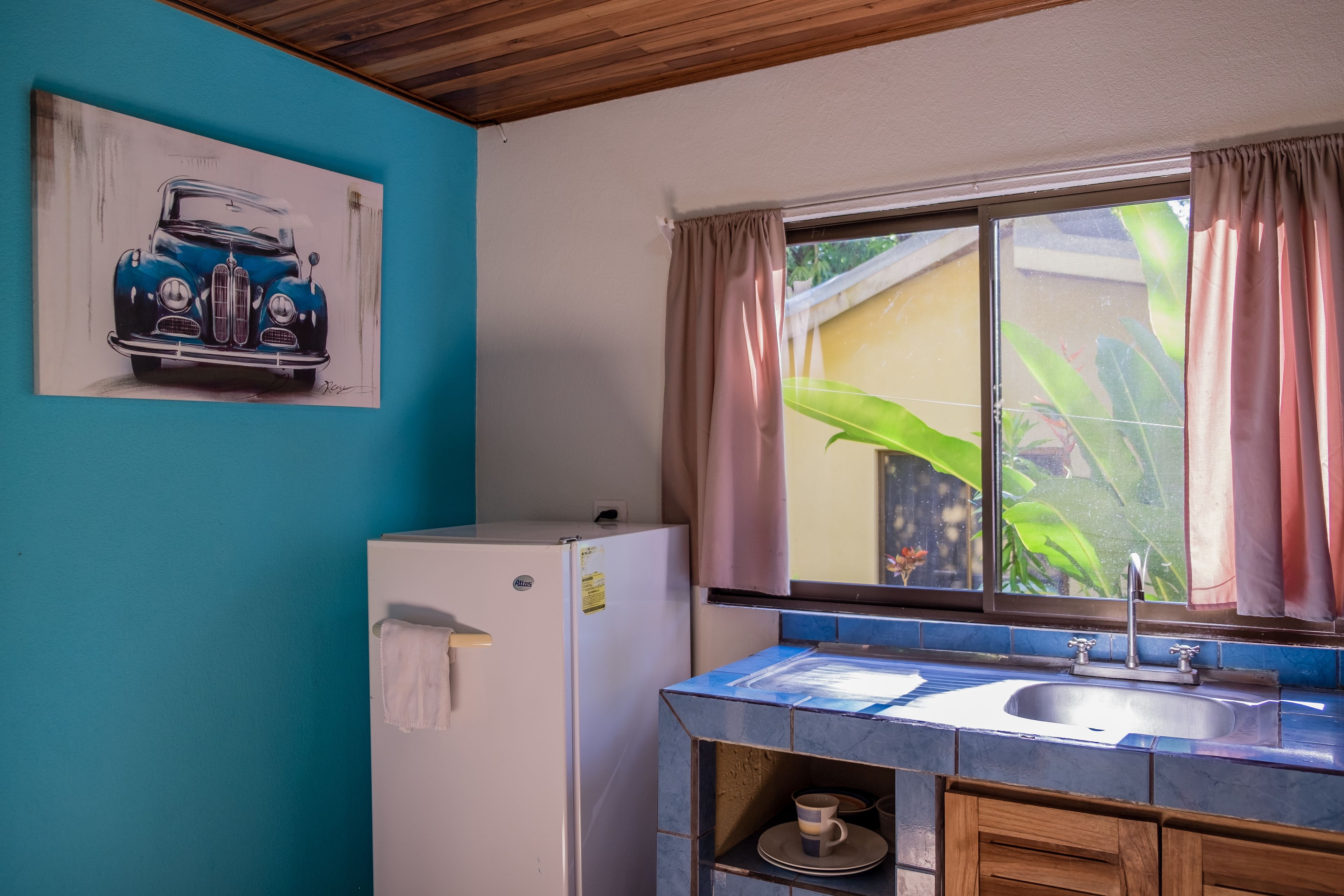 comfort double room, 1 bedroom, garden view, poolside | private kitchen | full-sized fridge, stovetop, coffee/tea maker, cookware/dishes/utensils