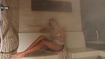 Un sauna, baño turco/hammam, tratamientos corporales
