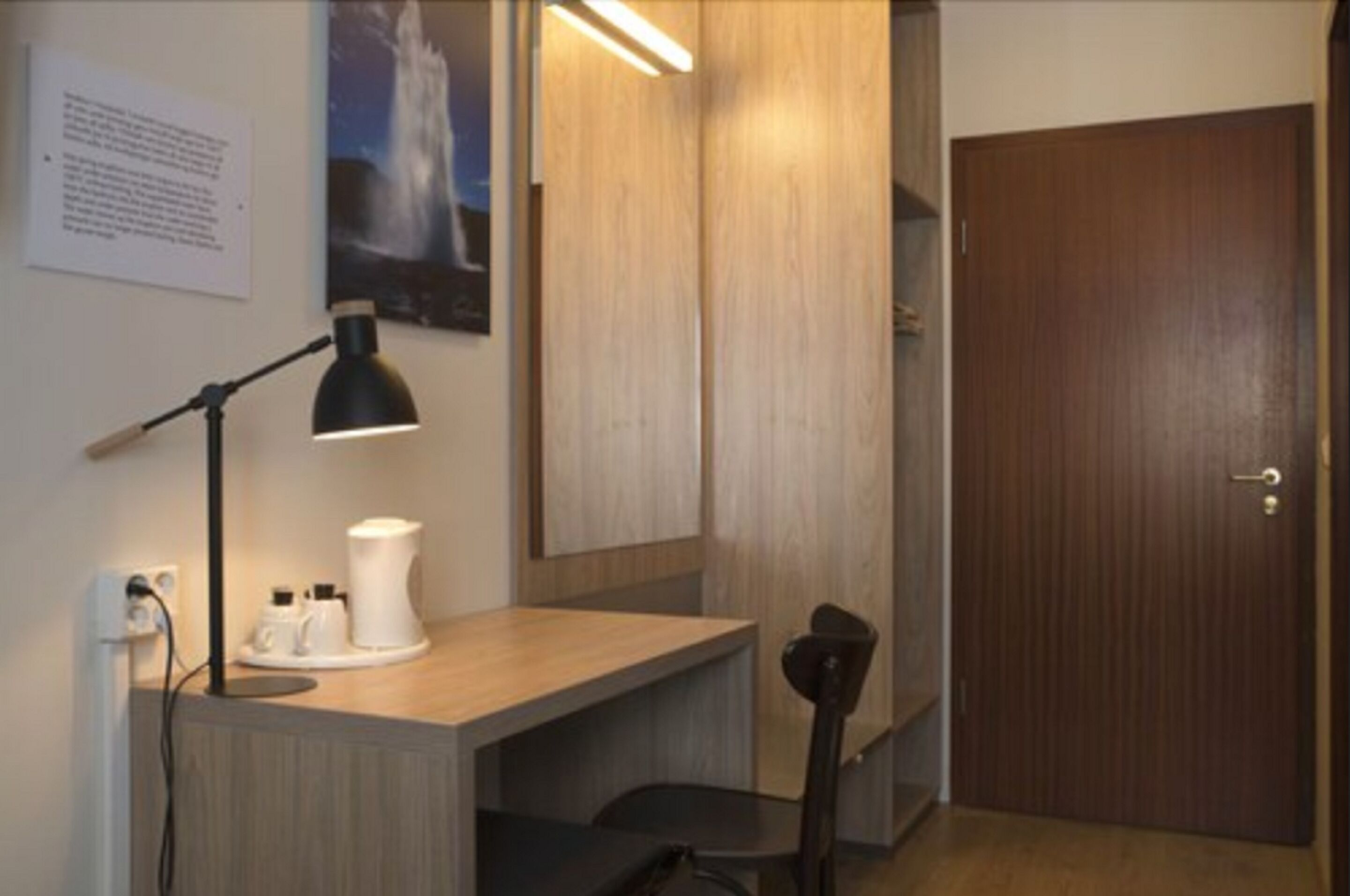 double or twin room | desk, laptop workspace, blackout curtains, soundproofing