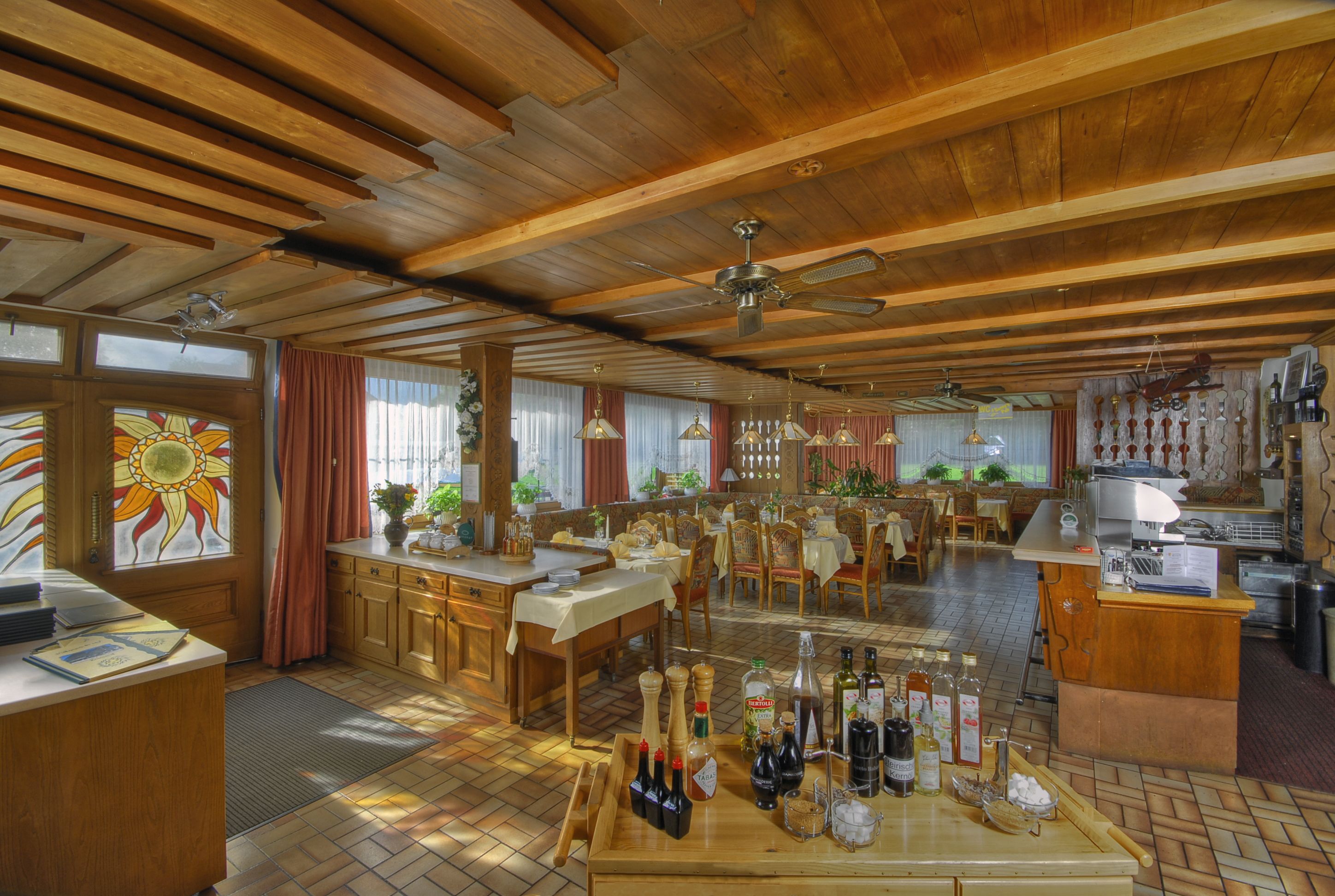 breakfast and dinner served, local cuisine