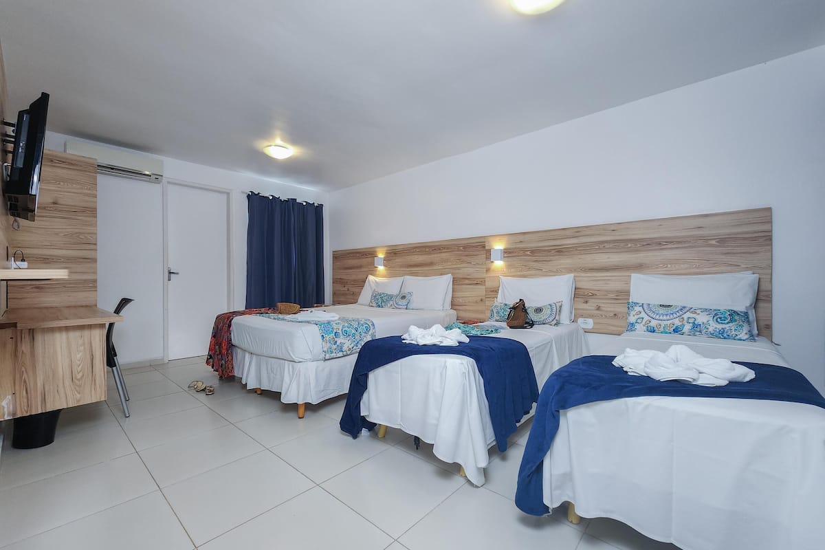 Desk, blackout drapes, iron/ironing board, free WiFi