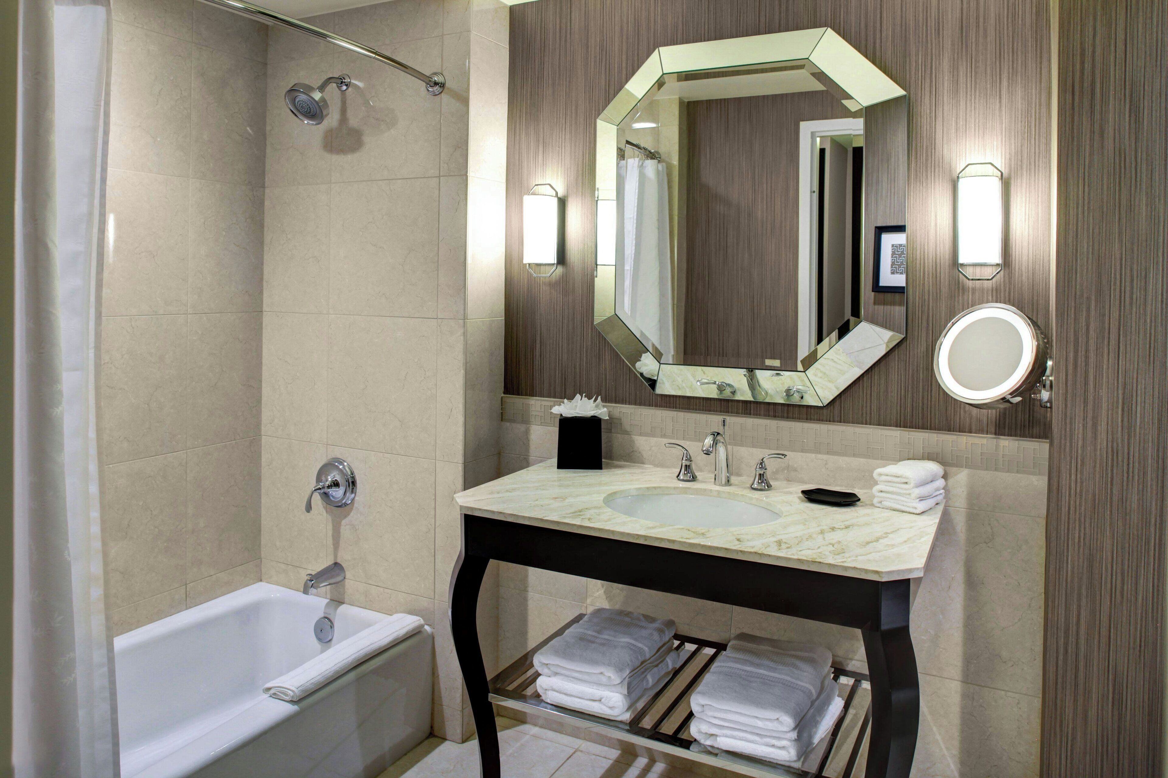 free toiletries, hair dryer, towels