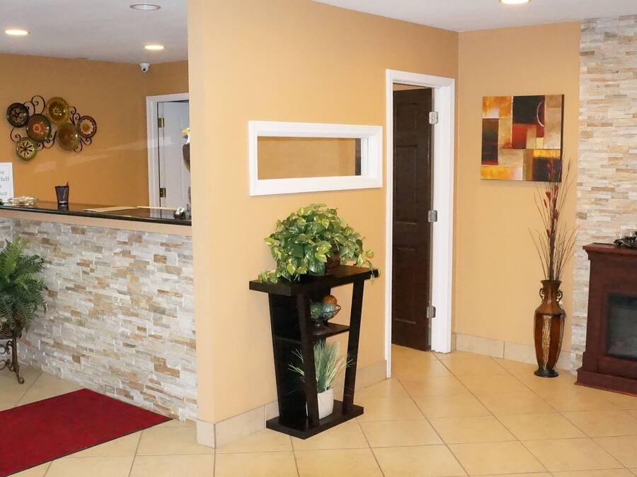 50-inch flat-screen TV with cable channels, TV