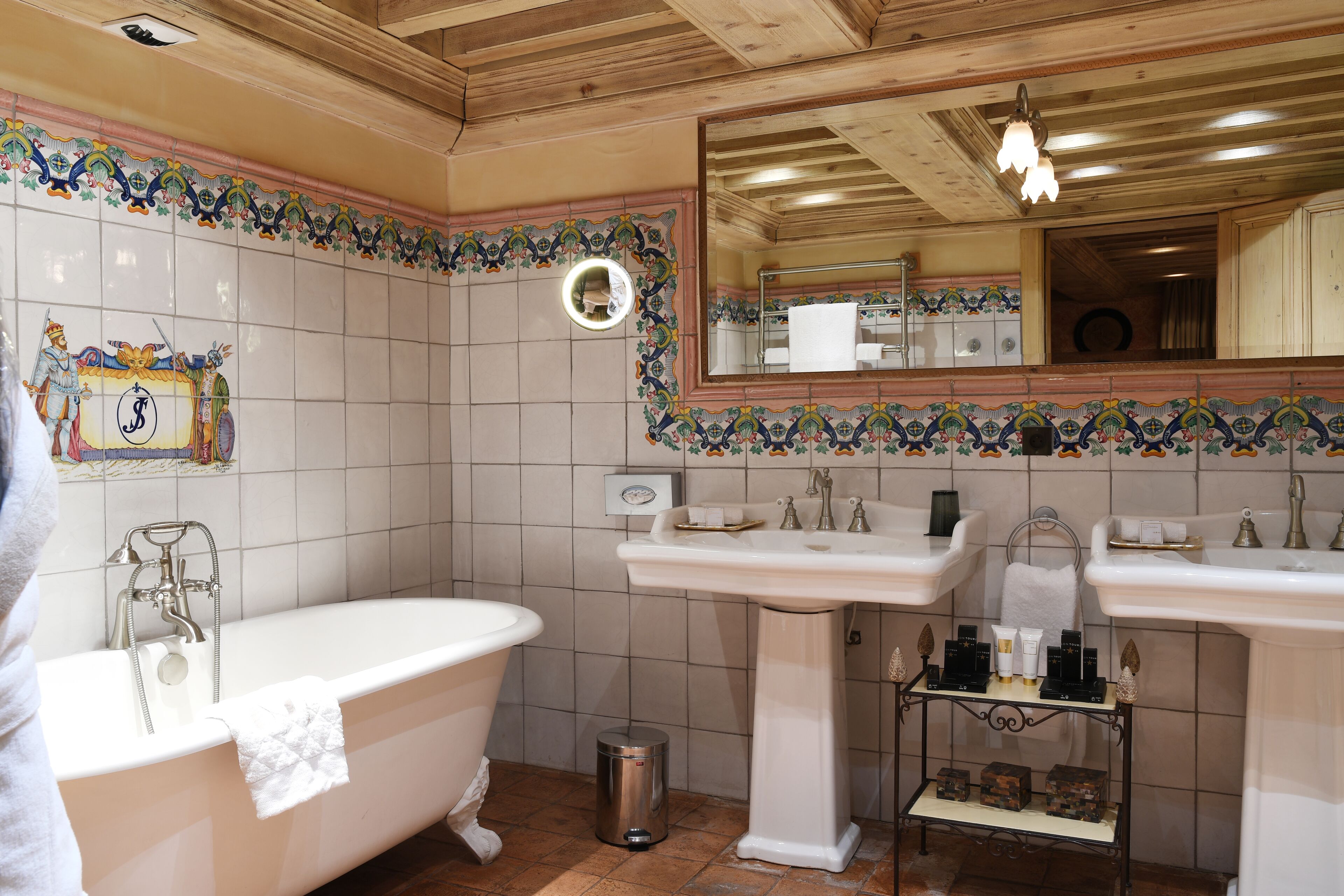 superior room | bathroom | designer toiletries, hair dryer, dressing gowns, slippers