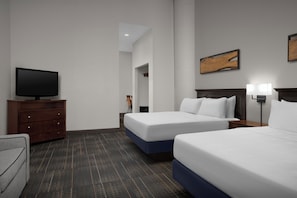 Studio Suite, 2 Double Beds, Accessible (No Windows) | 1 bedroom, desk, laptop workspace, blackout drapes