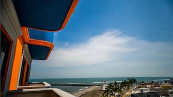 Vista a la playa o el mar