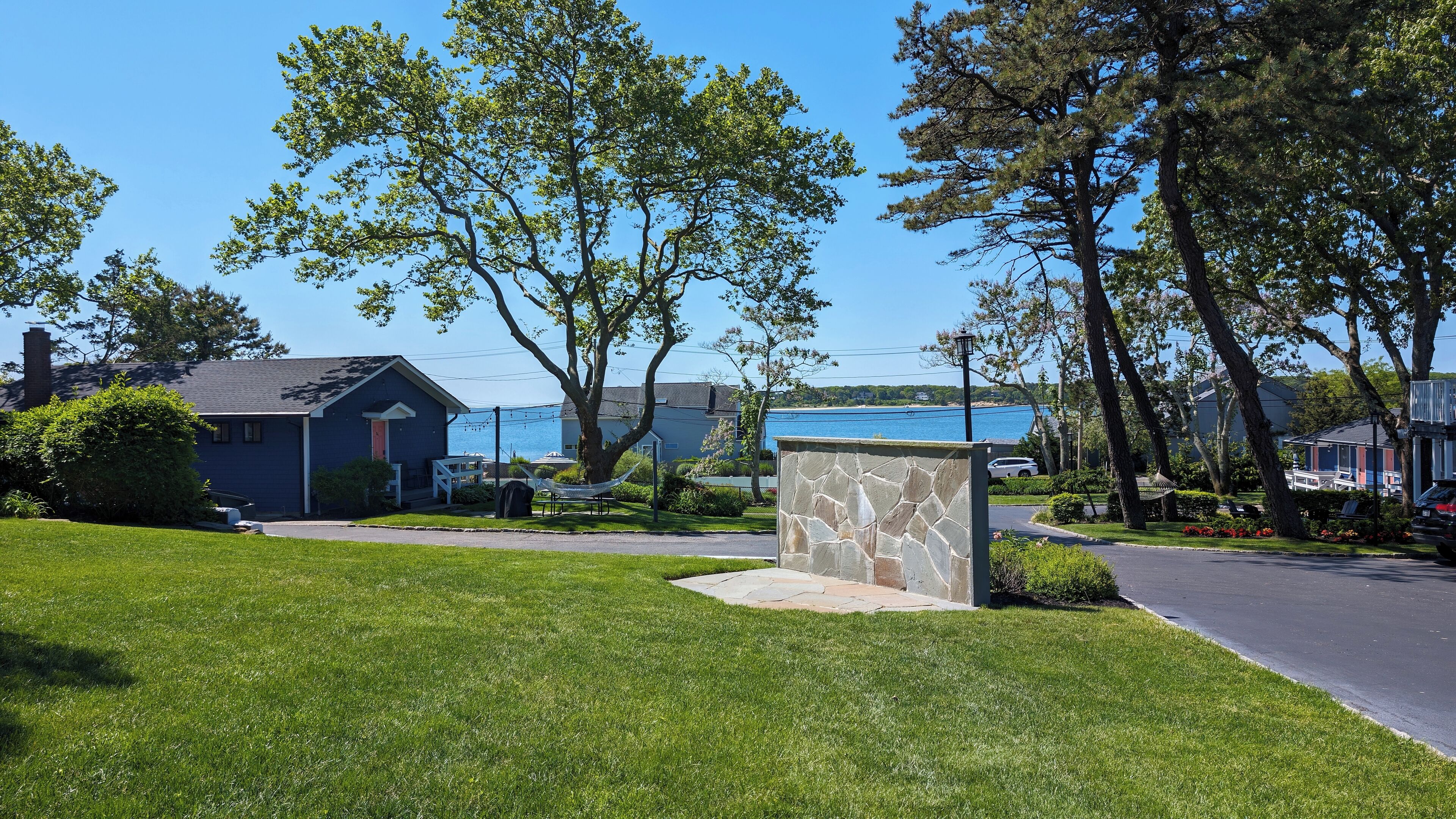 Outdoor wedding area