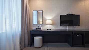 Premium bedding, down duvets, memory-foam beds, in-room safe