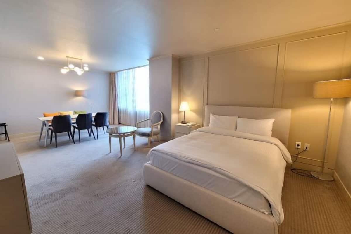 Premium bedding, down duvets, memory-foam beds, in-room safe