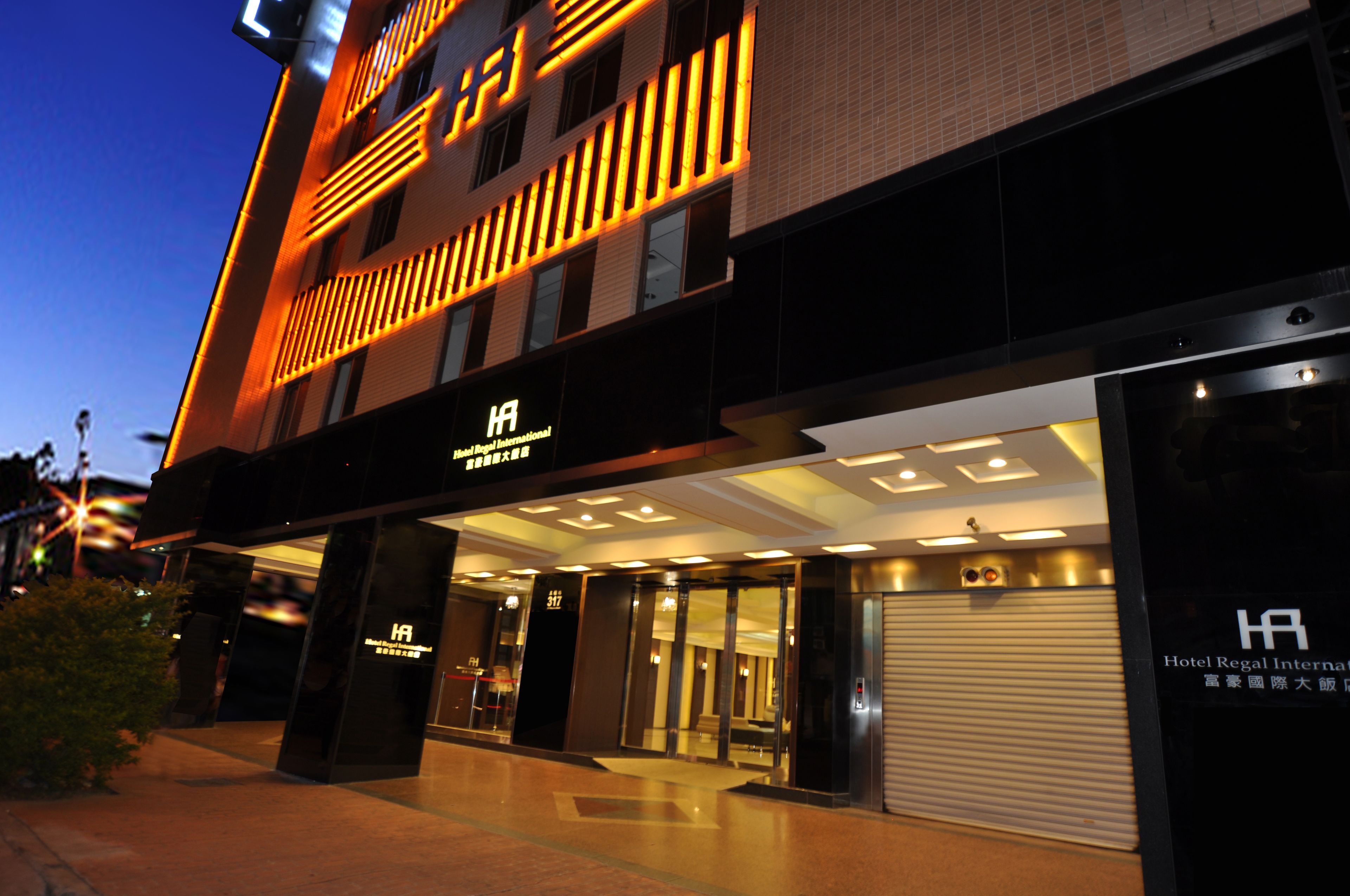 front of property – evening/night