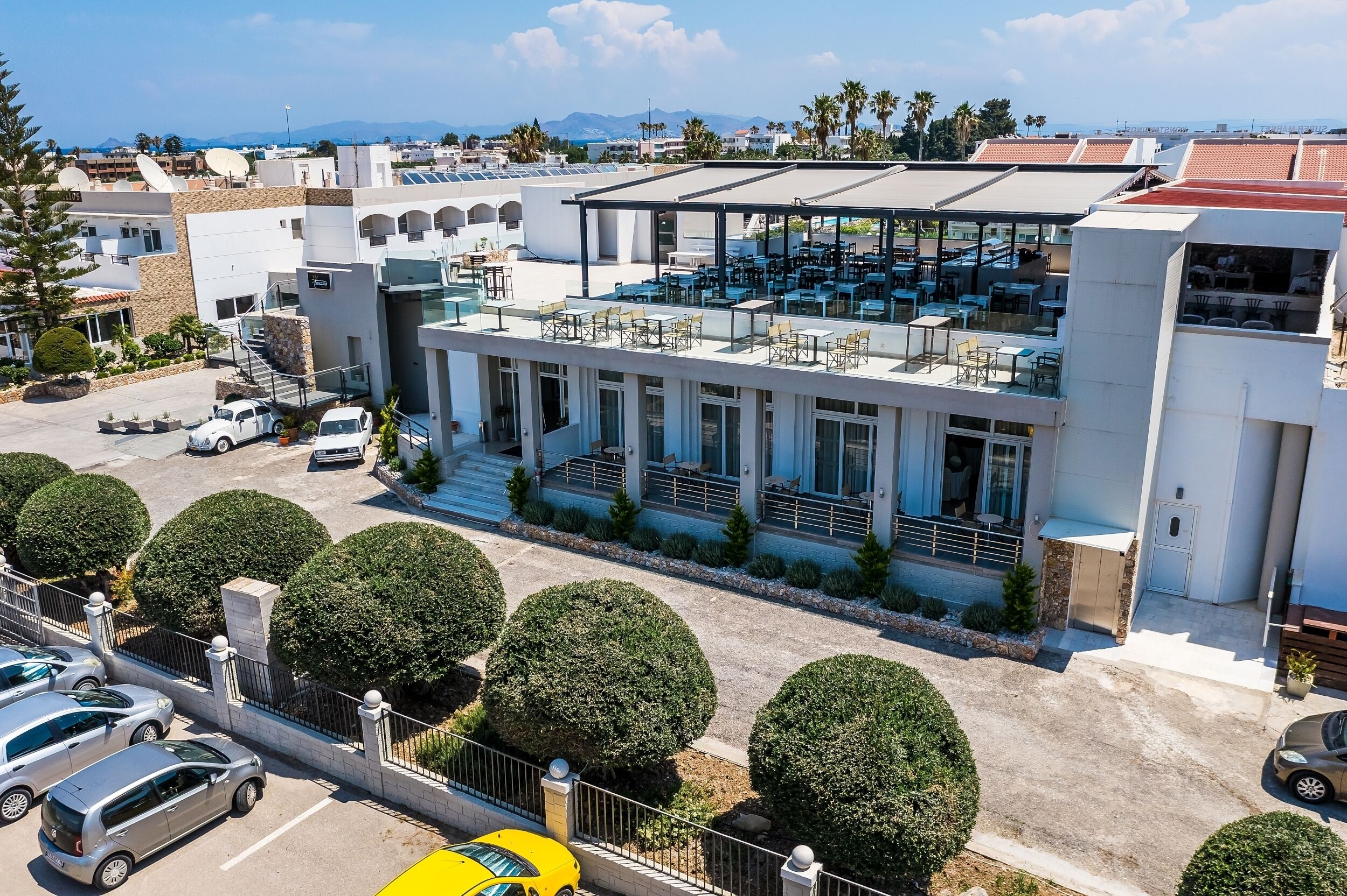 Outdoor wedding area