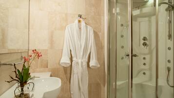 Free toiletries, hair dryer, slippers, bidet
