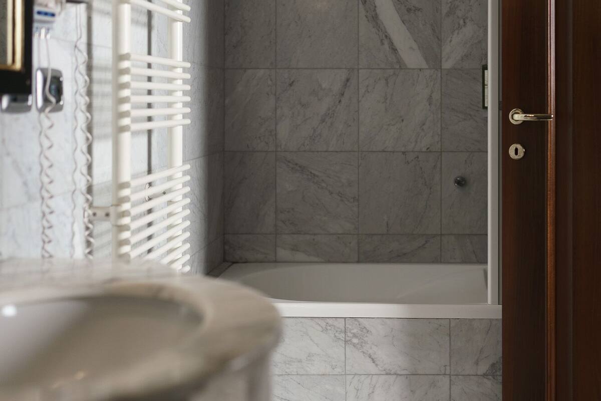 free toiletries, hair dryer, bathrobes, slippers