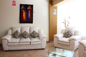 Sitteområde i lobbyen