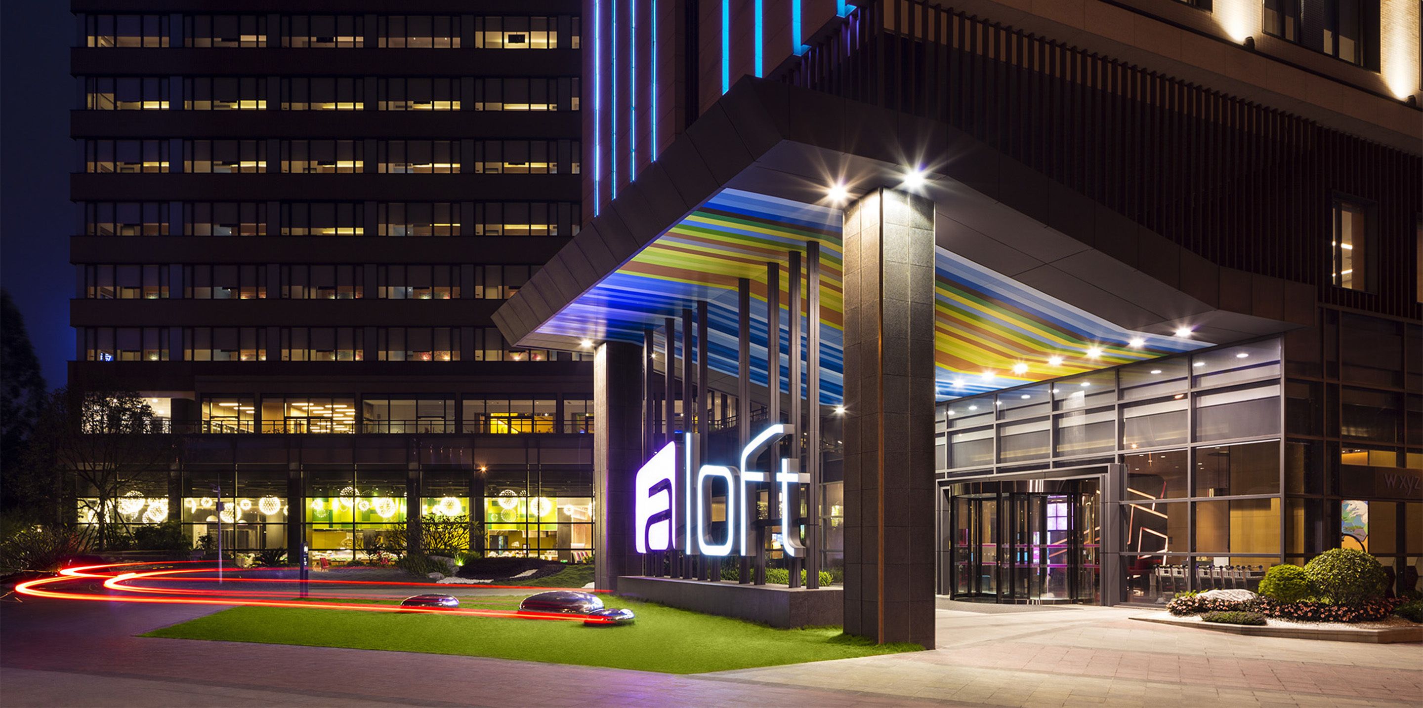 front of property – evening/night