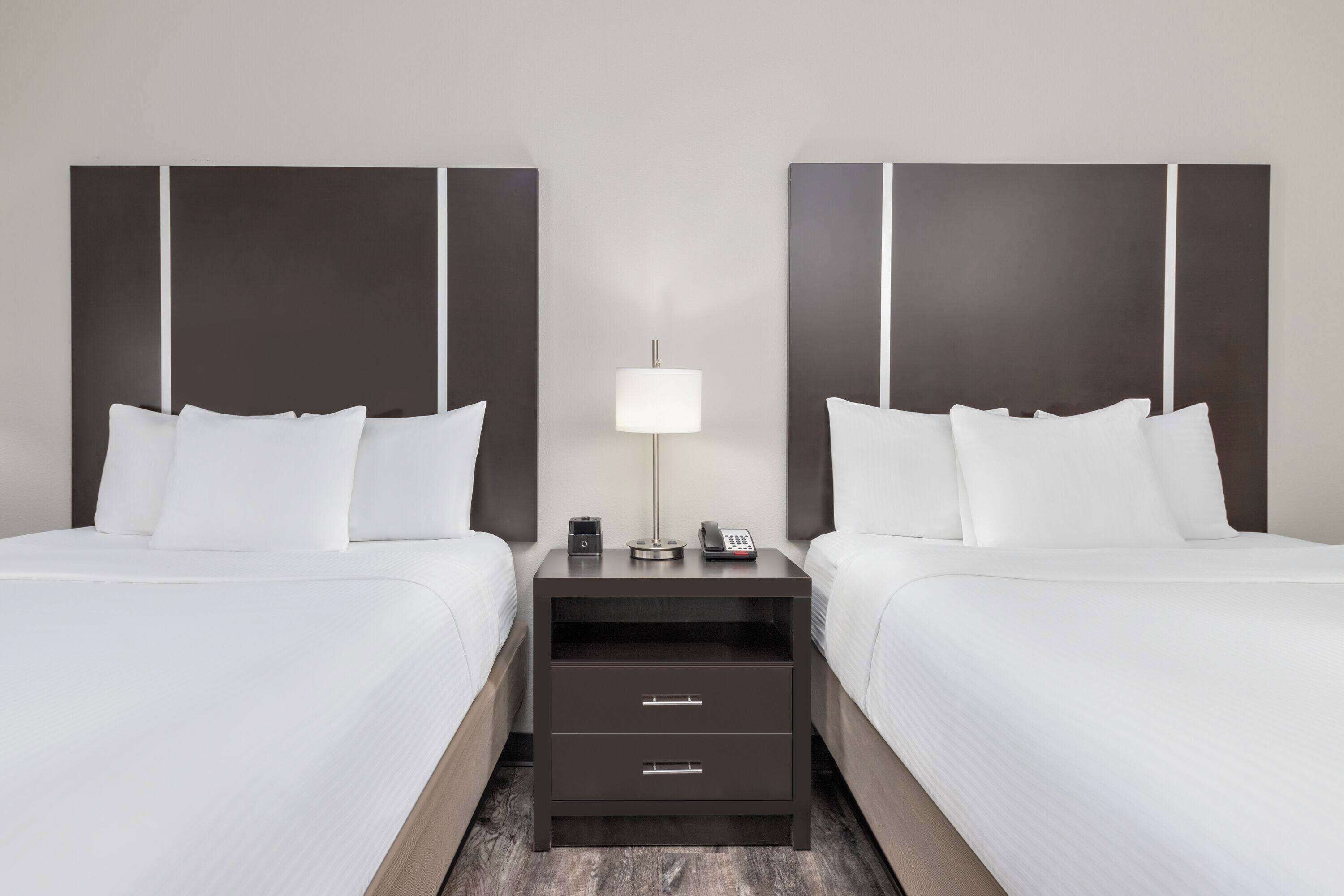 premium bedding, desk, blackout curtains, soundproofing