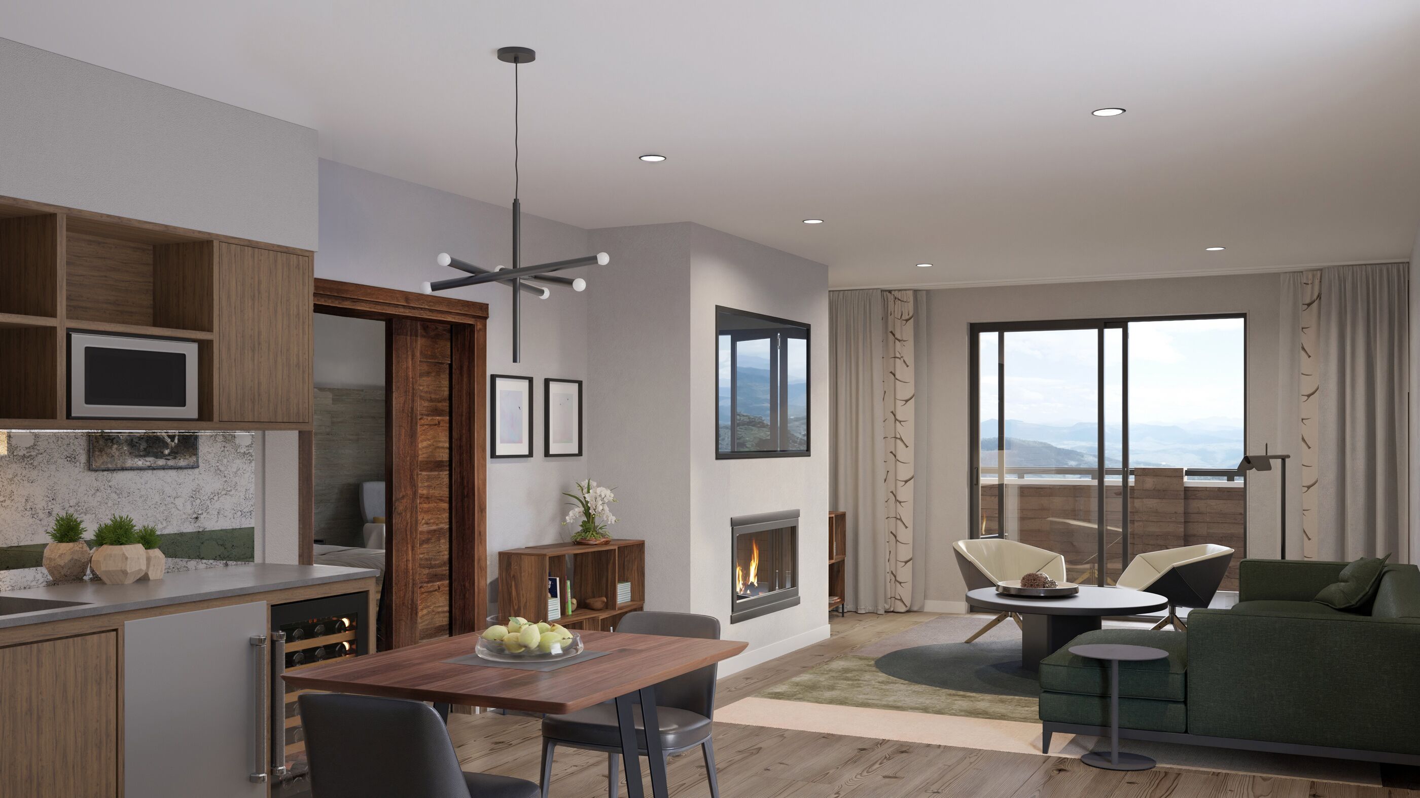 تلفزيون بشاشة مسطحة بحجم 47-بوصة يعرض قنوات تلفزيونية باشتراك مدفوع