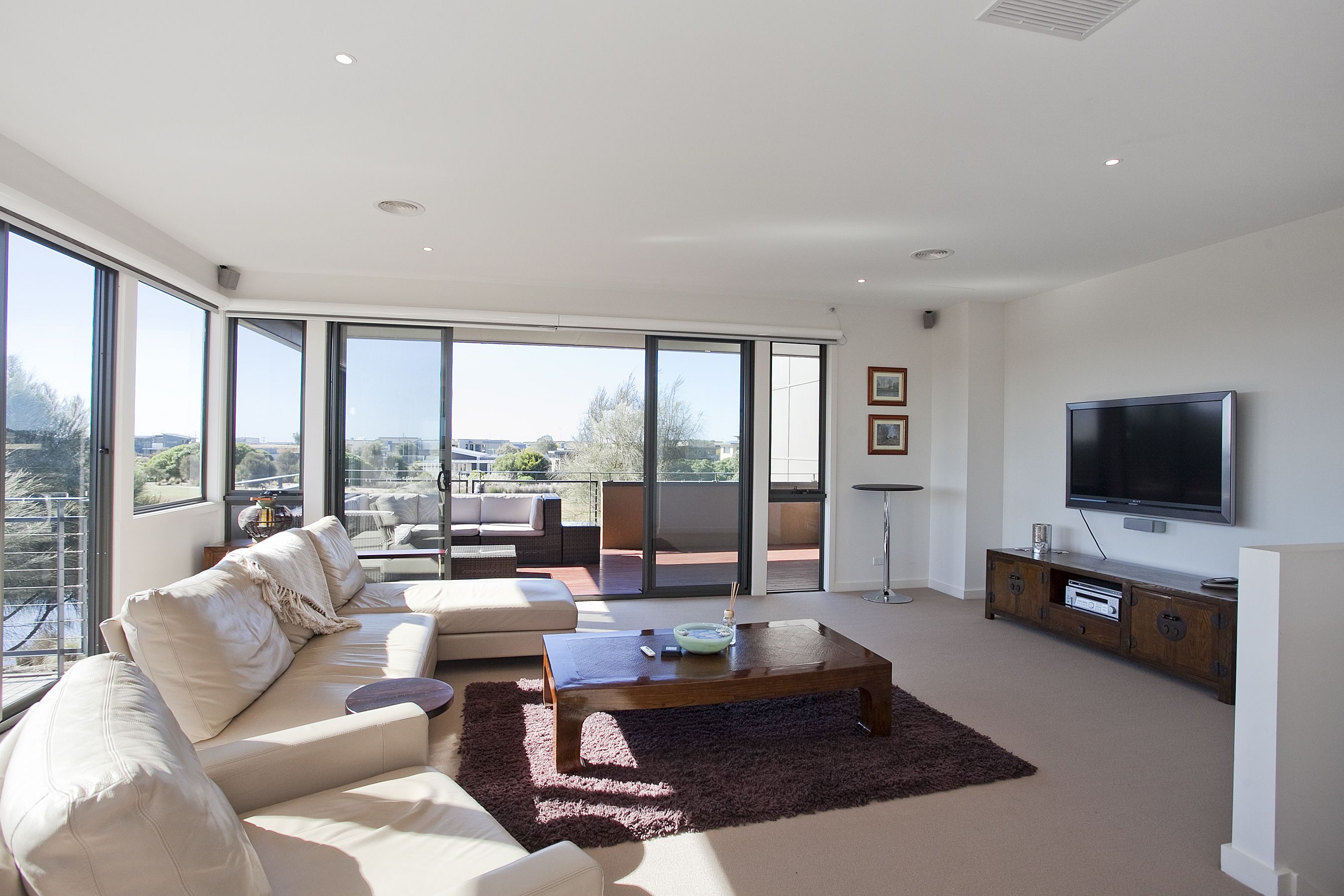 2 pebble  | living room | tv